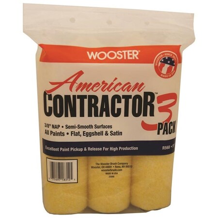 Light House Beauty 7127533 9 x 0.37 in. Cover Paint Roller, 3PK LI3677812